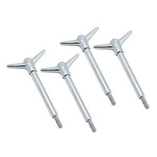 Performance 5320 Chrome Y-Wing Valve Cover Hold Downs - Pack of 4