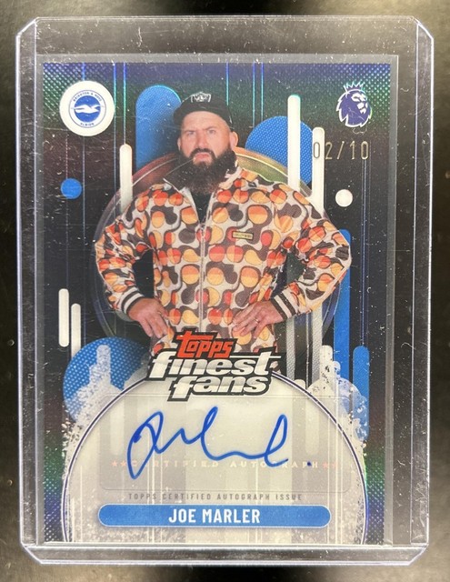 2025-26 Topps Finest Premier League Joe Marler Fans Auto Black Refractor #/10