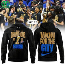 OKC Thunder 2025 Won for the City Hoodie 3D Gift For Christmas