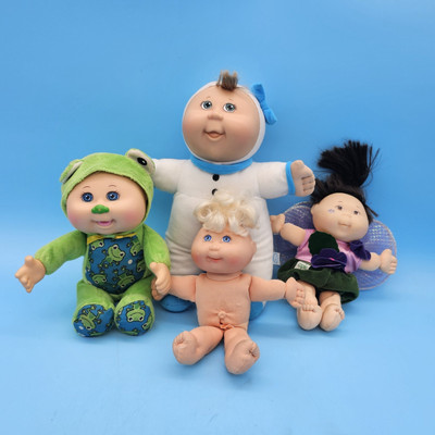 Cabbage Patch Kids CPK lot of 4 includes Frog, Snowman, fairy