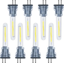 8-Pack S14 LED Bulbs Plug in, 1W Spare LED Filament Light Bulb 2700K Warm White,