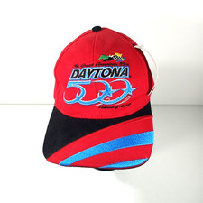 Vintage 2001 NASCAR Daytona 500 Racing Snapback Hat Cap Blue NOS