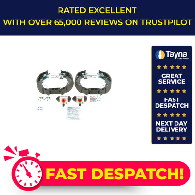Brake Shoes Set fits CITROEN C3 Pluriel 1.4 03 to 12 With ABS Bosch 424210 New