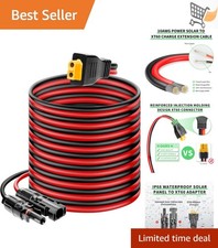 Solar Panel Connector to XT60 Extension Cable 20FT 10AWG Waterproof Power Sta...