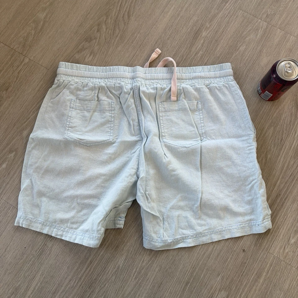 Pantalones cortos de lino originales vintage resistentes a la intemperie XL Foto 3 de 4