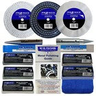 Bench Grinder Aluminium Alloy Brass Steel Metal Polishing Kit 4" x 1/2" 11pc