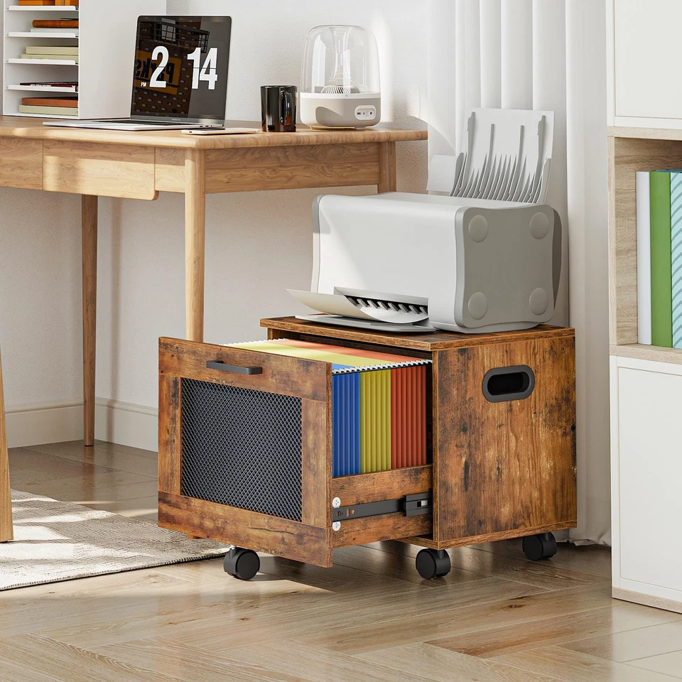 File Cabinet, Rolling File Cart, Under Desk Small Filing Cabinet, File Organi... - Image 4 of 4