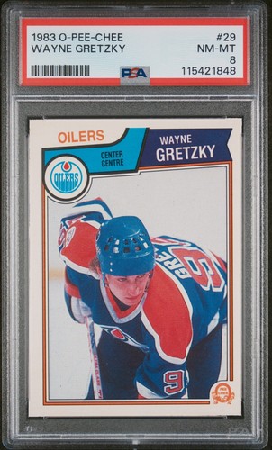 1983-84 O-PEE-CHEE HOCKEY #29 WAYNE GRETZKY PSA 8 (NM-MT)