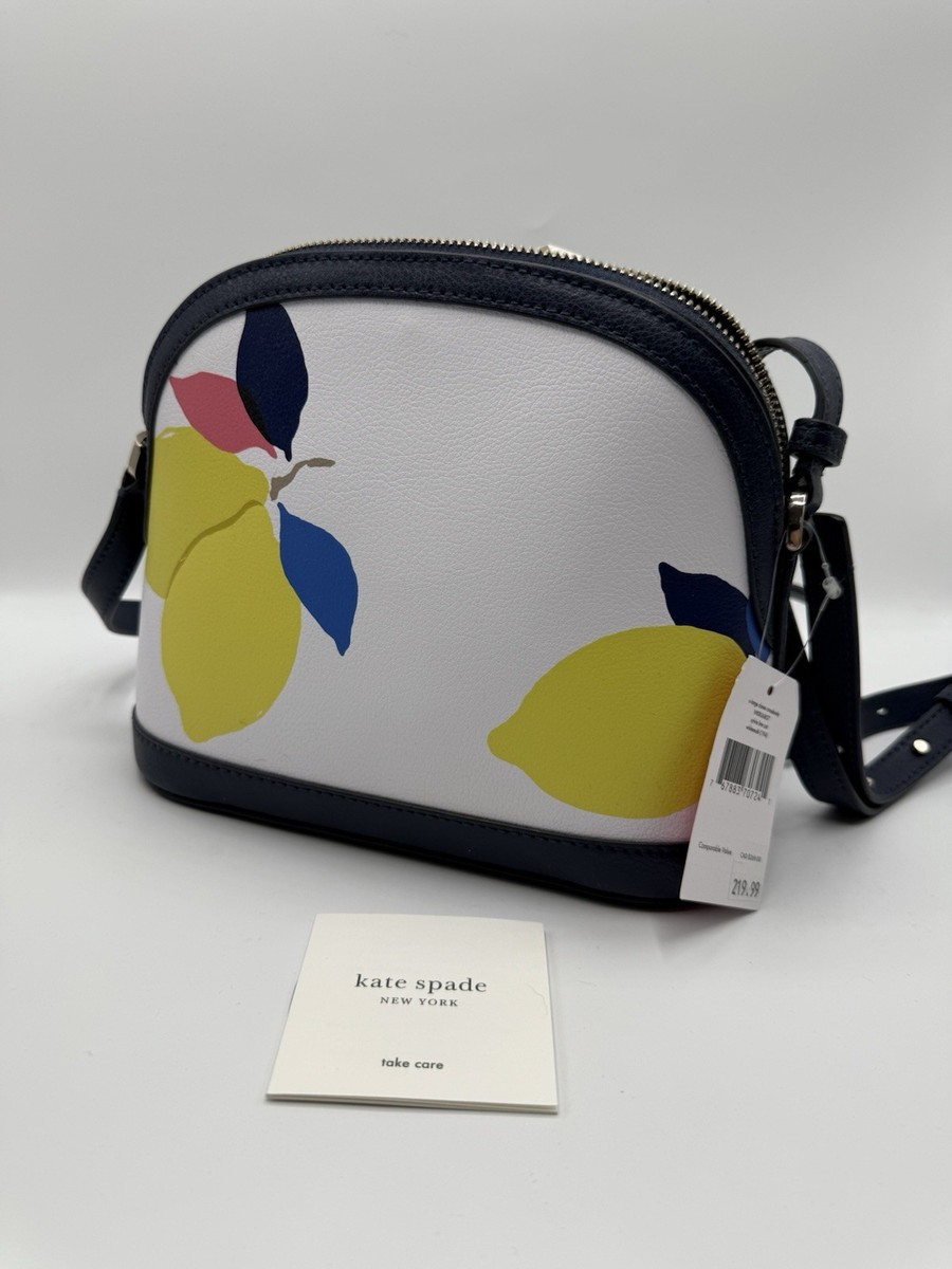 Kate Spade New York Sylvia Lemon Zest XL Dome Crossbody Bag NWT 