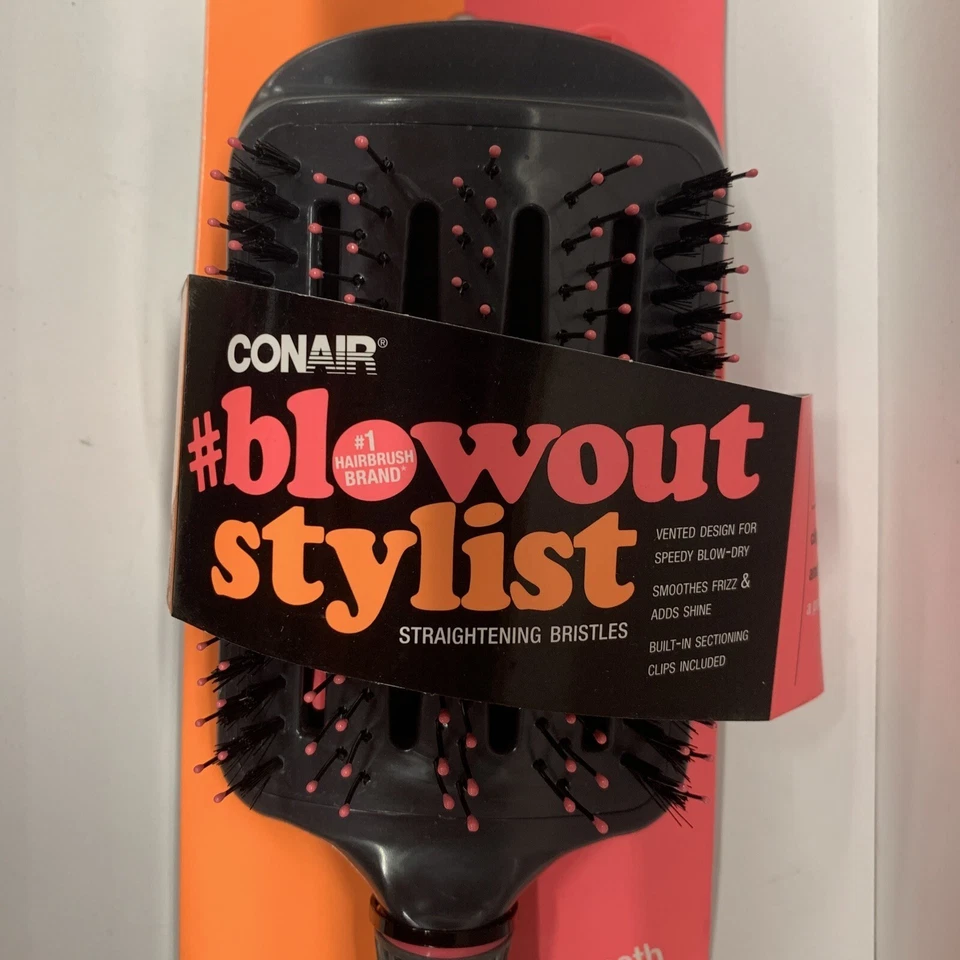 Cepillo de pelo ventilado Blowout Stylist con cerdas voluminizadoras y 2 clips Foto 2 de 4