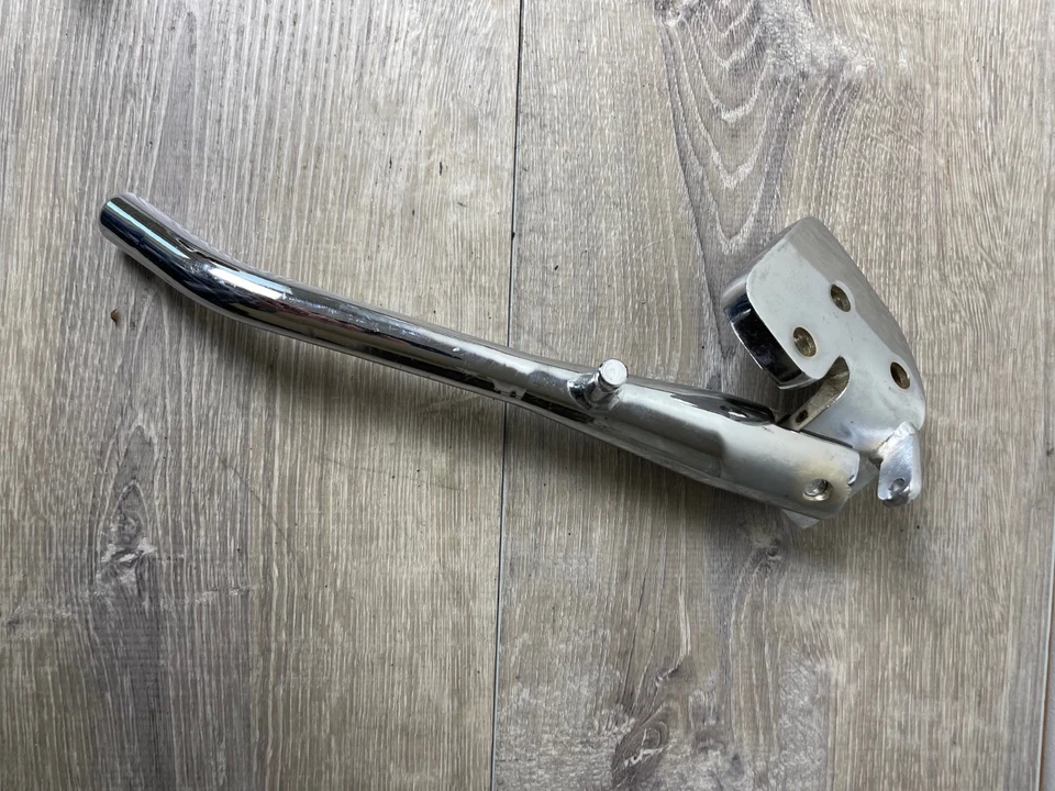 84-99 Harley Davidson Softail Rigid FX FL Big Twin DNA Chrome Kickstand Foto 3 de 4