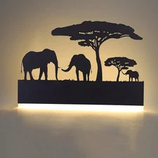 Wall Sconce lamp, LED Wall Mounted Light Indoor Wall Light with Cartoon Anima...