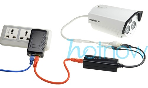 Power Over Ethernet Kit PoE(48V Injector+ 12V Active Splitter) for IP camera AP - Afbeelding 3 van 3