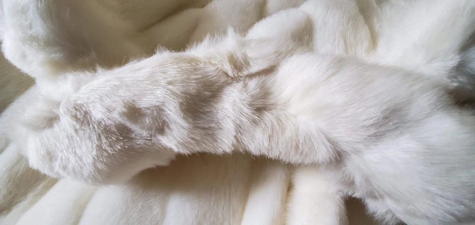 De colección Oleg Cassini Visón Rubio Lujo Largo Medio Imitación Piel + Sombrero de Piel a Juego Foto 3 de 4