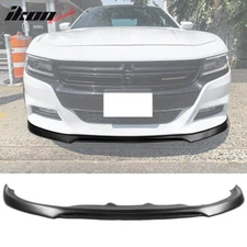 Fits 15-23 Dodge Charger IKON V2 Style Front Bumper Lip Spoiler Unpainted PP