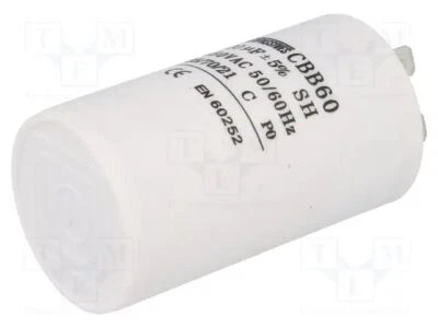 Condensador: para motores, funcionamiento 450V Ø40x70mm 20uF -25÷70°C CBB60A-20/450