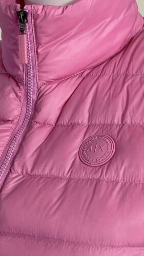 ARMANI Exchange down vest women Pink ,Zipper Size M - Picture 5 of 14