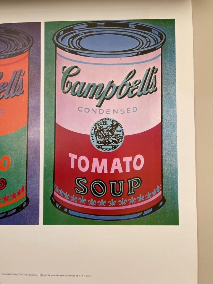 ANDY WARHOL, SOPA CAMPBELL’S, 1965, IMPRESIÓN AUTÉNTICA DE 1992 TE NUEVO CALENDARIO Foto 3 de 4