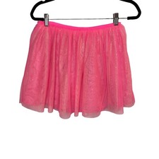 CAT  JACK Pink Size X-Large 14/16 Girl Metallic Shimmer Tutu Skirt Dress up New