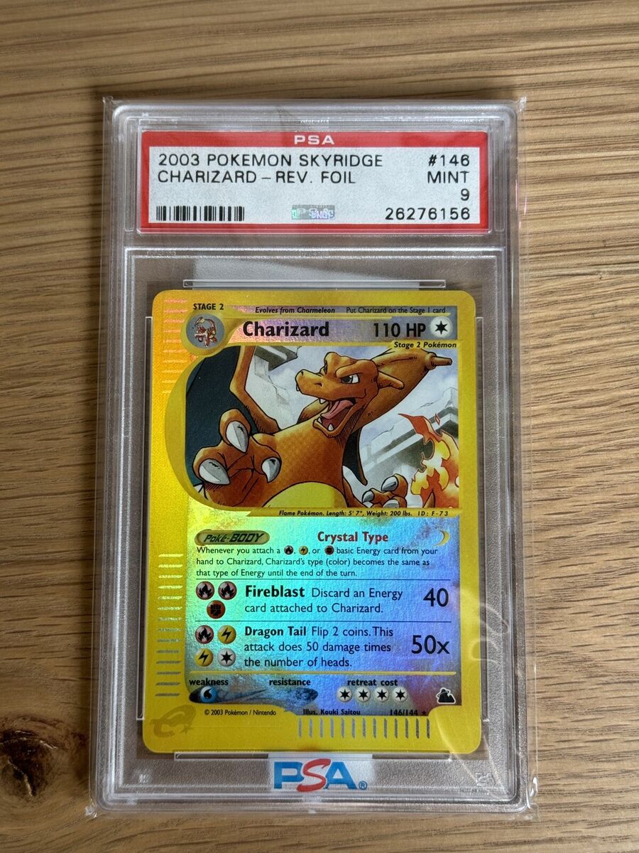 Skyridge Charizard reverse holo psa 9 Crystal Charizard Skyridge Charizard reverse holo psa 9 Crystal Charizard