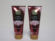 2 SPA LUXURY CHERRY BLOSSOM Revitalize  Replenish Natural Balance Body Lotion