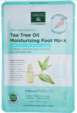 Earth Therapeutics Tea Tree Oil Moisturizing Foot Mask, New/ Sealed Package