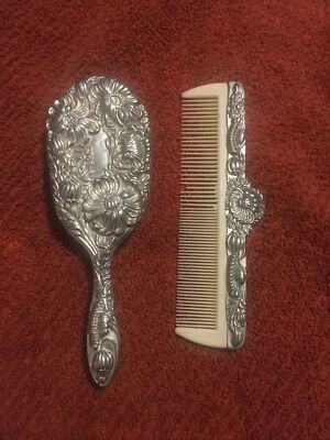 replacement comb for silver dresser set Dresser Set Sterling Silver Combs Harriete Estel Berman