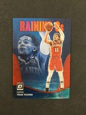 2022-23 Donruss Optic #8 Trae Young Raining 3s Red Prizm /99 Atlanta Hawks