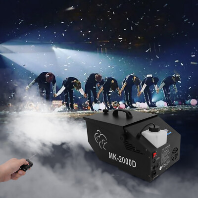 MK-2000D Bodennebelmaschine Fogger Fog-Machine Boden Nebler 1200W DMX-512