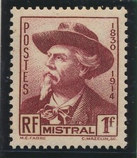TIMBRE FRANCE 495** Mistral neuf sans charnière 1941