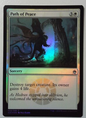 Path of Peace *FOIL Common* Magic MtG x1 A25 Masters 25 SP