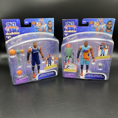 Space Jame A New Legacy - Lebron James  B-Ball Blocker & Rocket Action Figures