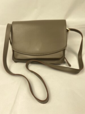 Sole Society Vegan Women Bags Faux Leather Crossbody Purse Bag Tan Brown  - Main Image