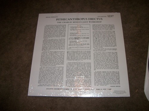 Charlie Mingus LP “Pithecanthropus Erectus” LP ~ Atlantic 1237 - EX VINYL - Picture 2 of 2