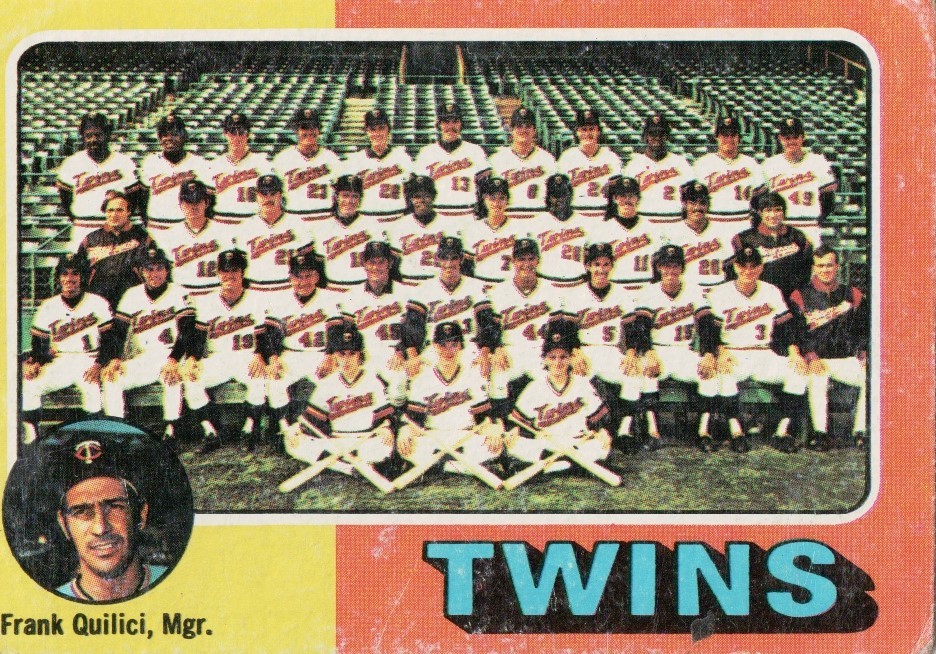 1975 Topps Mini #443 Minnesota Twins CL/Frank Quilici MG (2018