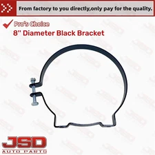 8'' Diameter Aluminum Black Strap Mounting Bracket For Round Gas Tank Fuel Tank