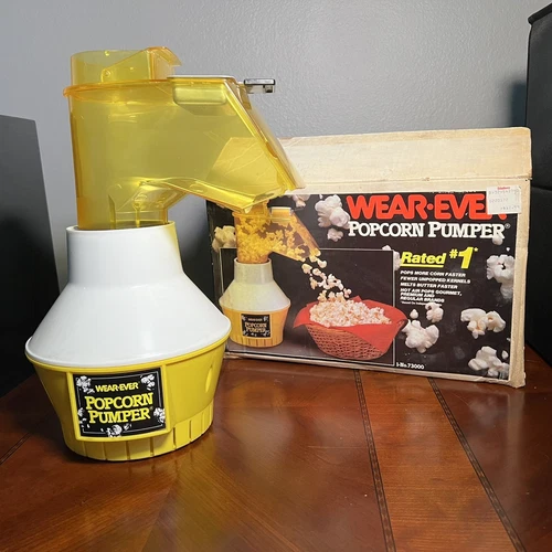 VTG Wear-Ever Popcorn Pumper Hot Air Popper w/ Box & Manual 73000 TESTED WORKS