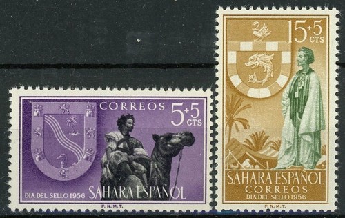 s573623 Spanish Sahara Semi Post Sc#B39-40 MNH - Special Price
