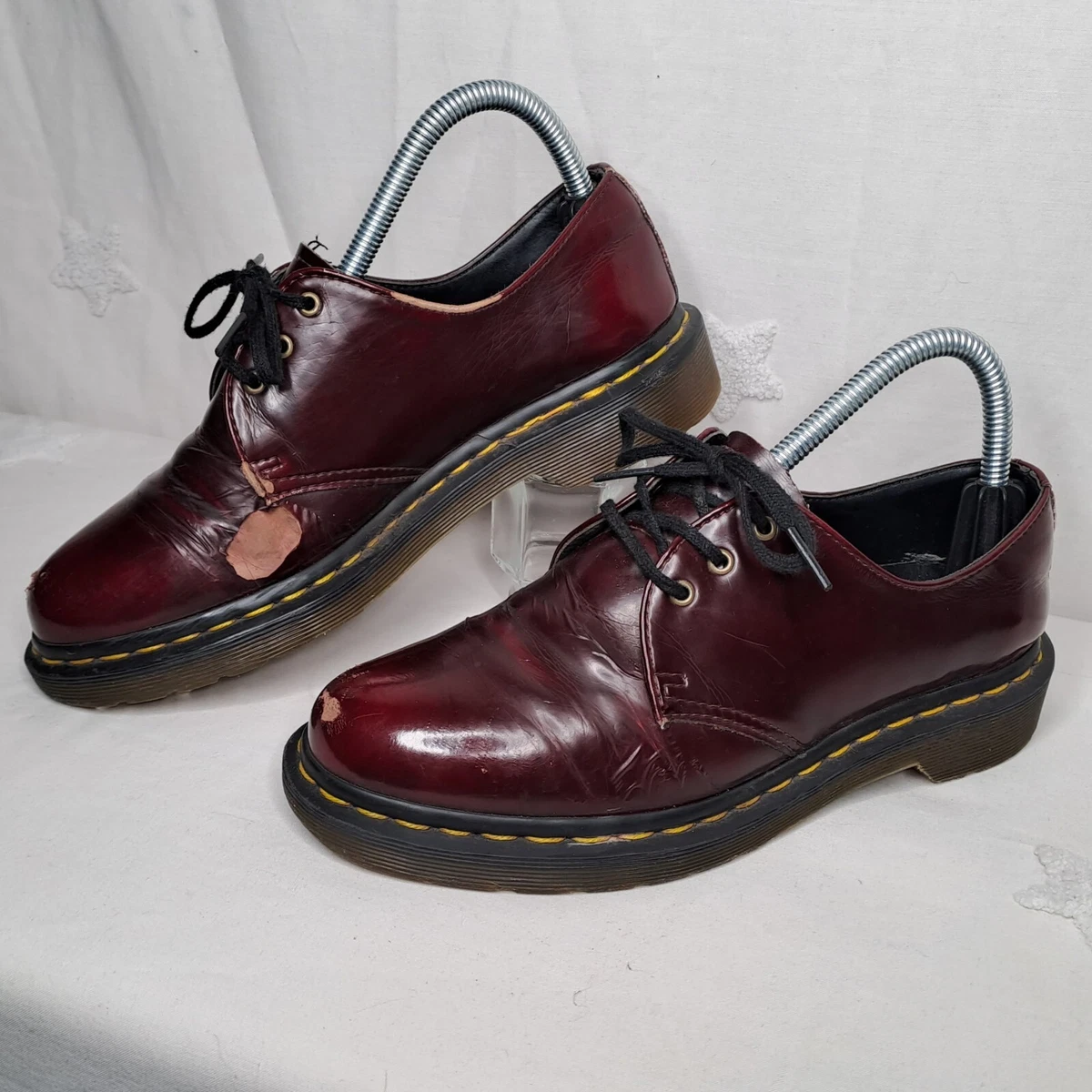 Dr Martens Airwair Vegan Oxblood Oxford Shoes 14046 UK Size 5 eBay