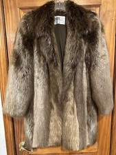 Vintage Diane Furs Real Canada Beaver Fur Coat Beautiful Elegant •women’s Size 8