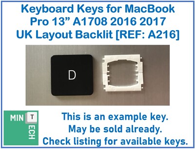 Tastatur Ersatz Tasten für MacBook Pro A1708 13'' 2016 2017 UK Layout Hintergrundbeleuchtung