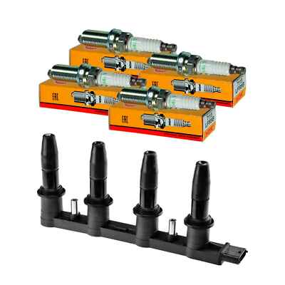 NTY SET Zündspule + 4x NKG Zündkerze für Opel Meriva Zafira B A05 1.8 L48 1.6