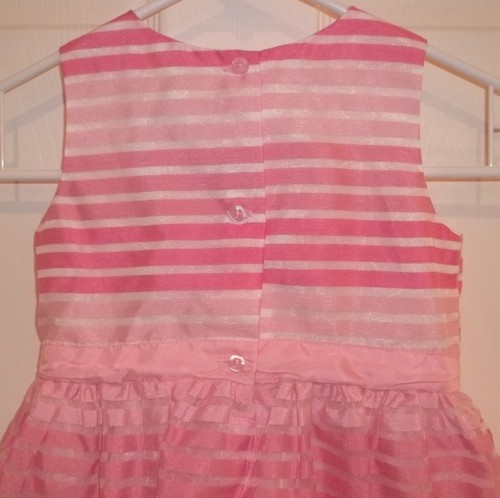 Toddler Girls CHILDRENS PLACE~PINK DRESS~size 4T~NWT~Striped~Special Occasion - Picture 6 of 6