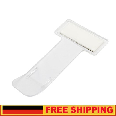 2/4Pcs Car Parking Tickets Clips Fastener Transparent Permit Card Bill Holders D