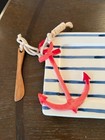 MUD PIE 2 Piece Sealife Hostess Tray Set Nautical Theme 15.5" x 7" New w/Tags — photo 2