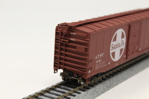 HO Accurail 5035 50' AAR Steel Box Car Santa Fe ATSF 9582 Brown Built - 第 3/9 張圖片