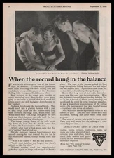 1926 American Rolling Mill Co. Middletown Ohio Photo Shirtless Men Print Ad