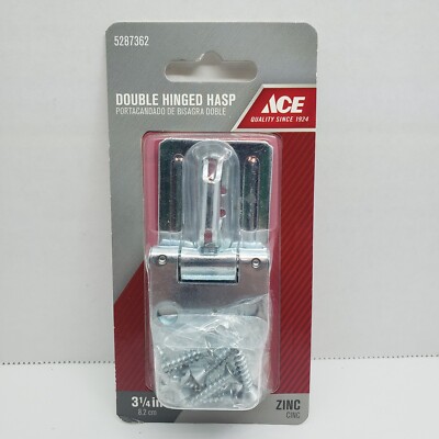 ACE Double Hinged Hasp  3-1/4''  Zinc Plated  #5288362