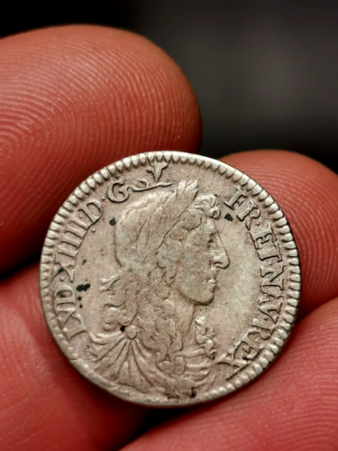 Louis XIV , 1/12 è d'écu argent au buste juvénile 1662 A Paris ! 2,24 g - Bild 1 von 3