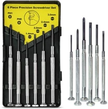 N1 Screwdriver Mini 6PCS Set with Case, Screwdriver Kit With 6 Different Size